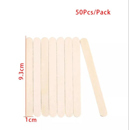 50/100/150PCS Resin Stirring & Popsicle Sticks – DIY Epoxy, Ice Cream, Wood Craft Tools
