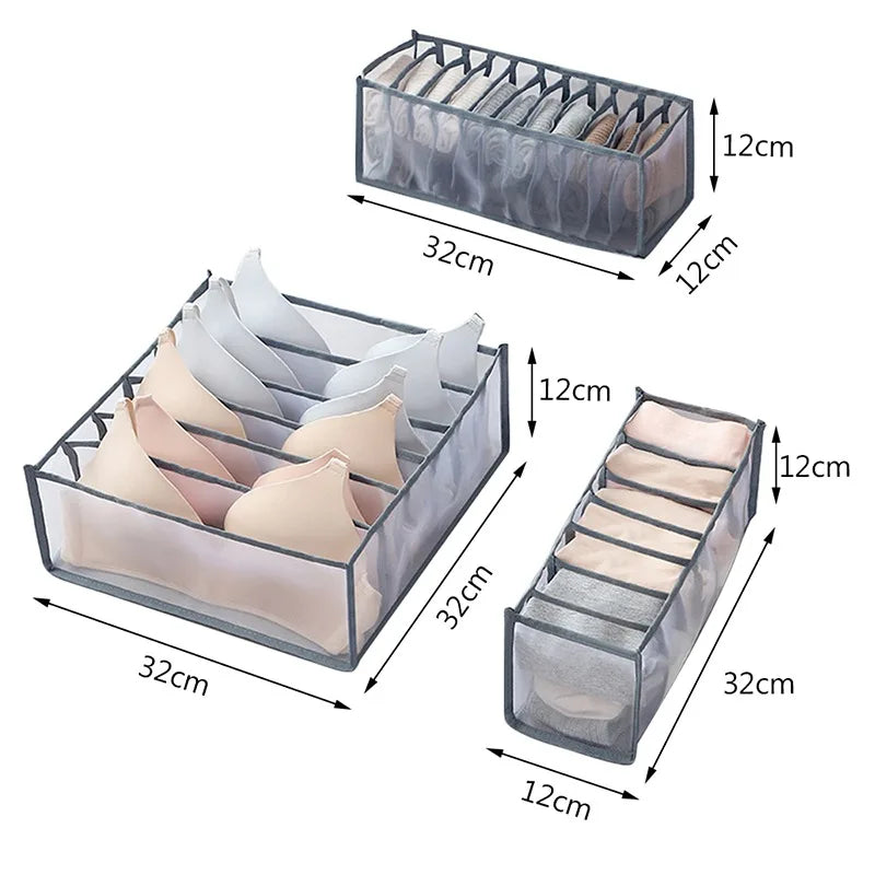 Foldable Closet Organizer for Underwear & Socks — Home Cabinet Divider and Clothes Storage Drawer Box