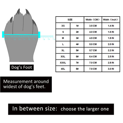 TRUELOVE Waterproof Pet Shoes - Anti-Slip Winter Dog Boots for Puppy, Medium & Large Dogs with Paw Protection