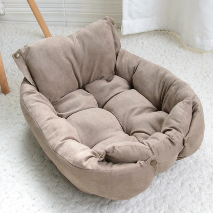 3-in-1 Multifunction Pet Bed – Soft Dog & Cat Cushion, Warm Winter Sofa Nest for Puppies & Kittens