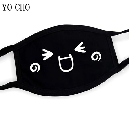 YO CHO Unisex Cotton Dust Mouth Mask – Anime Cartoon Respirator, Warm Mouth Muffle, Perfect Birthday Party Gift