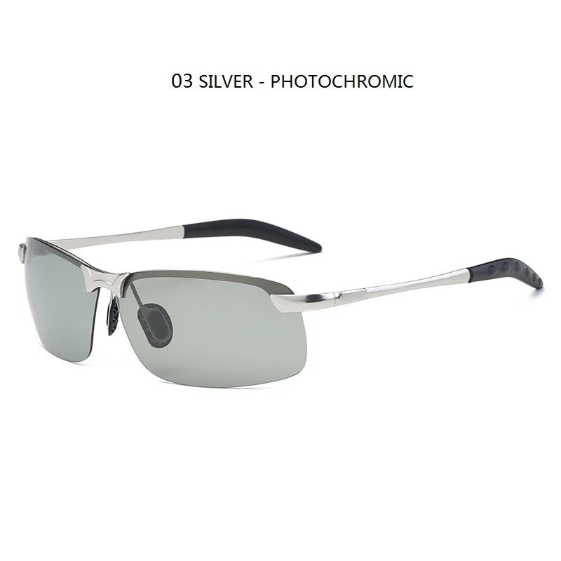 Photochromic Polarized Sunglasses for Men – Color-Changing Driving Glasses for Day & Night Vision
