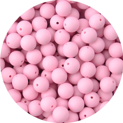 LOFCA Silicone Teething Beads - 20pcs 15mm Round Baby Chew Beads for DIY Teether Toys Infant Accessories