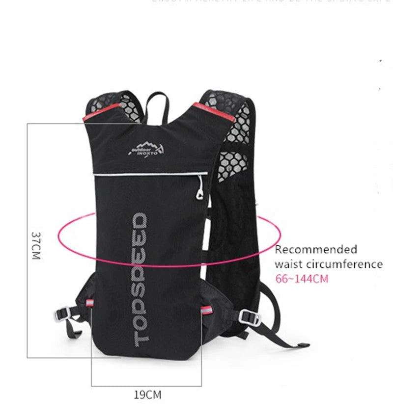 5L Ultralight Outdoor Trail Running Backpack — Hydration Vest with 500ML Water Bottle for Men
