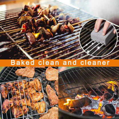 BBQ Grill Cleaning Brick Block | Barbecue Cleaning Stone | Racks Stains Grease Cleaner | BBQ Tools & Kitchen Decor Gadgets