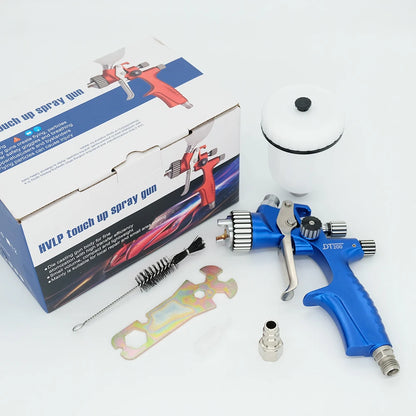Professional HVLP Mini Paint Spray Gun — 0.5/0.8/1.0/1.2mm Nozzles | Car Airbrush Pneumatic Sprayer