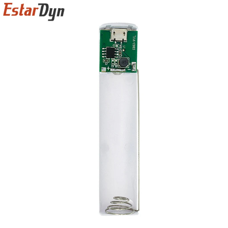 Metal DIY Power Bank Kit Case - 18650 Battery Holder with 5V 1A USB Charging Output for Smartphones