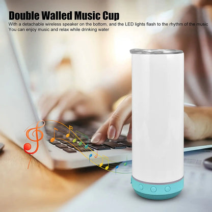 20oz Bluetooth Speaker Stainless Steel Tumbler for Sublimation