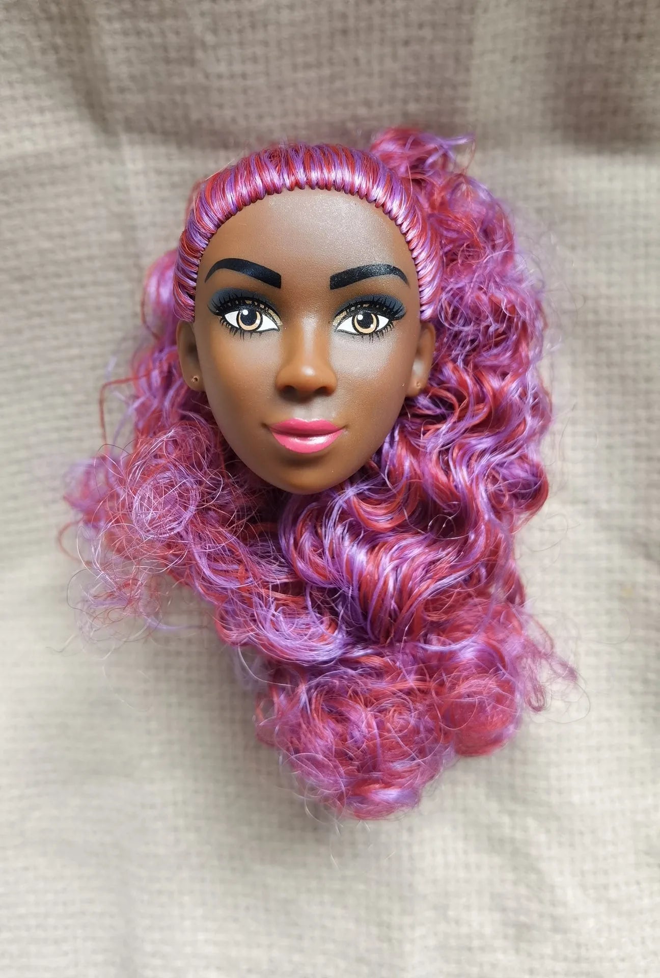 Original 1/6 Doll Supermodel FR Heads — DIY Curly Black Hair Doll Accessories, Limited Edition Collectible Gift