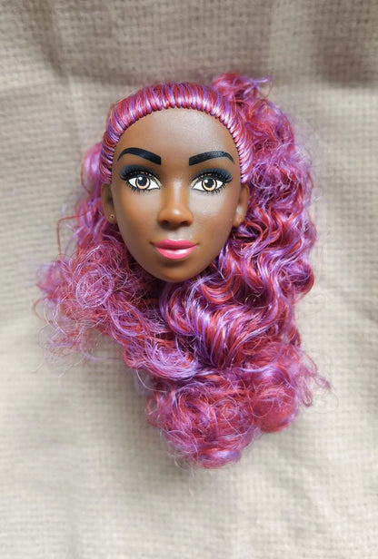 Original 1/6 Doll Supermodel FR Heads — DIY Curly Black Hair Doll Accessories, Limited Edition Collectible Gift