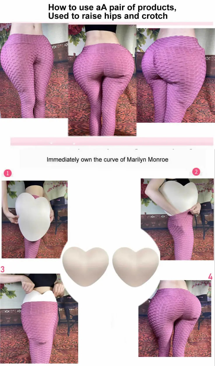 2PCS Hip & Butt Enhancer Pads – Sponge Padded Push-Up Shapewear for Curves & Body Contouring