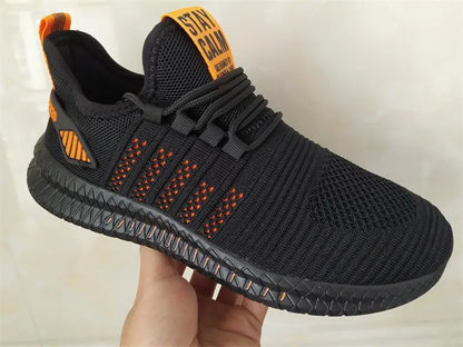 Fashion Sneakers for Men – Lightweight Casual Lace-Up Shoes, Breathable Walking Footwear