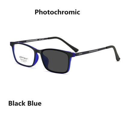 Ultralight Anti Blue Light Reading Glasses - Photochromic Titanium Alloy Frame Hyperopia Readers for Men & Women