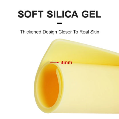 DM 3MM A4 Tattoo Practice Skin – Double-Sided Silicone Sheet for Microblading, Eyebrow & Permanent Makeup Training Supplies