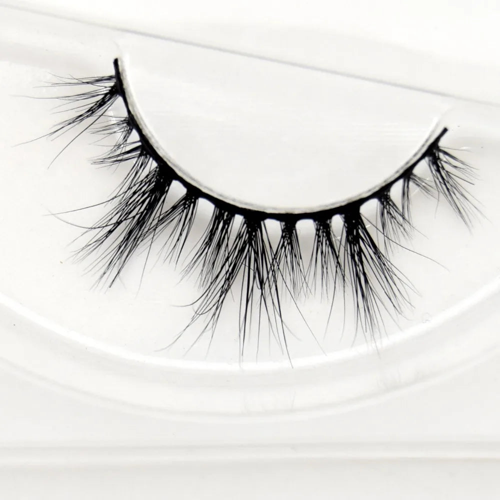 Visofree 3D Mink Eyelashes – Thick Handmade Full Strip Cruelty-Free False Lashes for Makeup M56