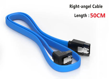 SATA 3.0 Hard Drive & SSD Cable - 90-Degree SATA Data Adapter for Asus, MSI & Gigabyte Motherboards