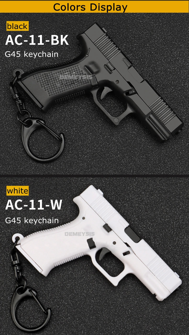 Mini G45 Pistol Keychain – Tactical Gun-Shaped Portable Keyring Toy