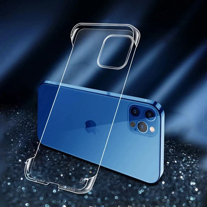 Ultra Thin Transparent PC Hard Case for iPhone 7–16 Series | Borderless Anti-Drop Protection Cover