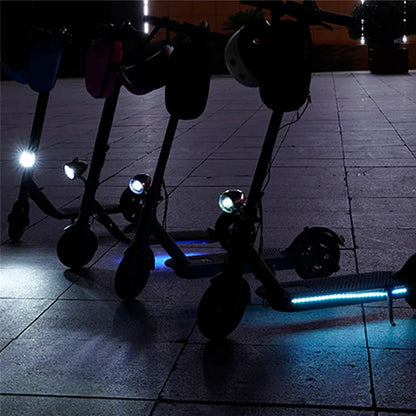 RGB LED Strip Light Bar for Electric Scooters - Flashlight Model, Fits Xiaomi M365 Pro 1S and Ninebot Skateboards- Long Light Flash Model