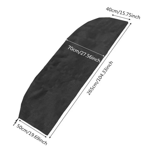Waterproof 210D Black Patio Umbrella Cover – Durable Outdoor Parasol Protector with Zipper, Fits Market Umbrellas in 6 Sizes