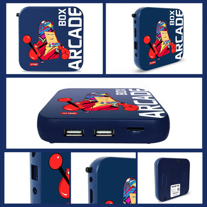 Arcade Box Game Console – 64GB Retro Gaming with 33,000+ Games for PS1/DC/Naomi, 4K HD Display for TV, Projector & Monitor