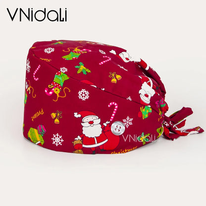 Tooth Printed Scrub Caps – Dental Surgical Hats for Women & Men, Operating Room Medical Hat