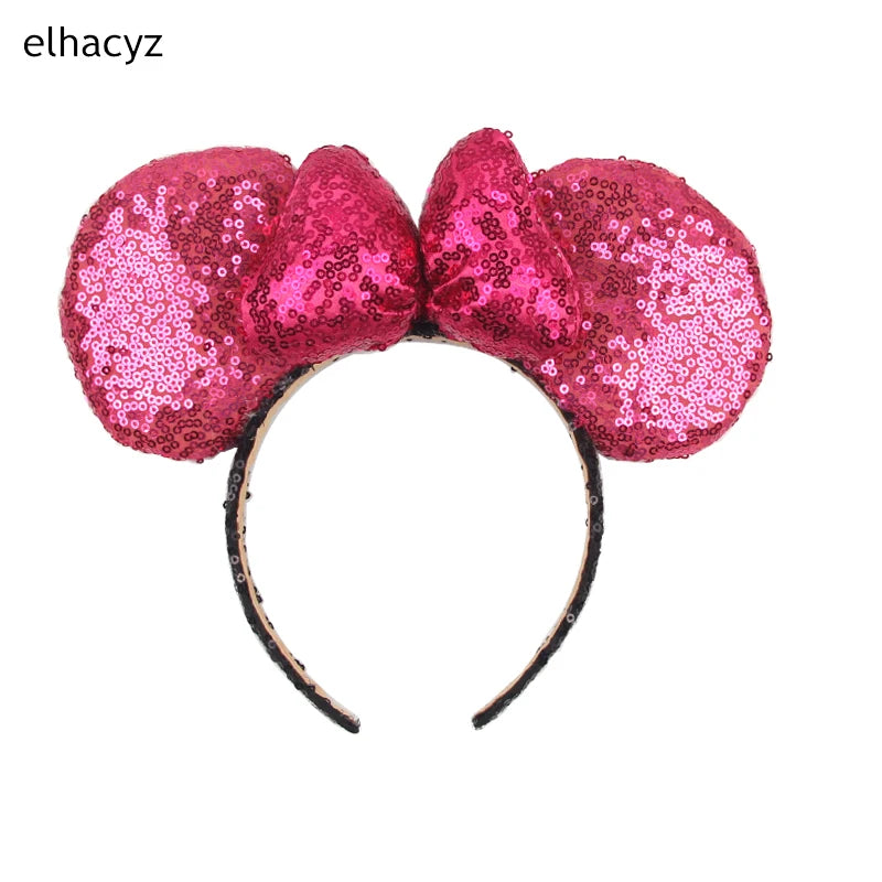 Big Classic Polka Dot Bow Minnie Mouse Ears Headband – Festival & Party Hairband for Women & Girls, Disney Trip Accessories