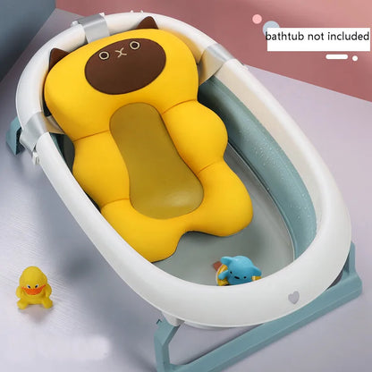 Non-Slip Baby Bath Cushion – Newborn Safety Support Pad & Soft Bathtub Mat