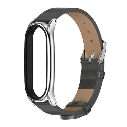 Leather Strap for Xiaomi Mi Band - Stylish Replacement Wristband for Mi Band 10/9/8/7/6/5 Mijobs Design