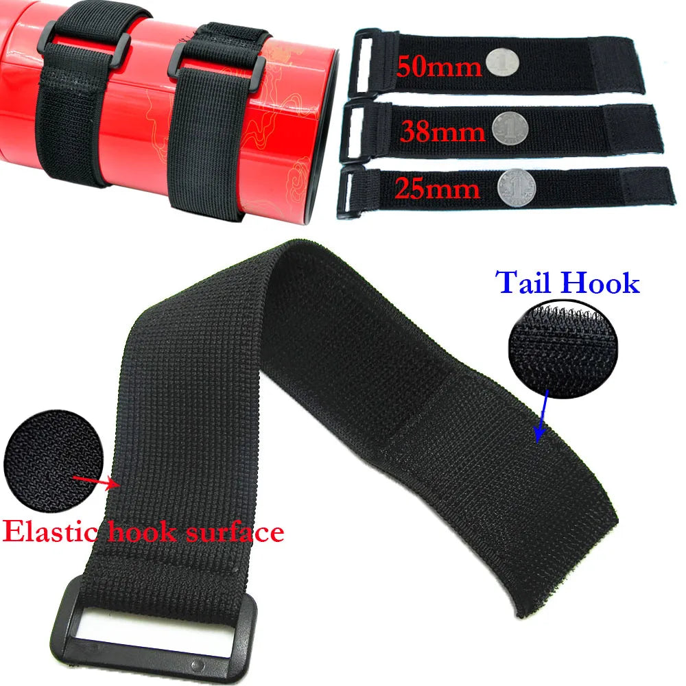 Customizable Elastic Nylon Hook & Loop Cable Ties – Reusable Magic Band Straps with Reverse Buckle Fastener