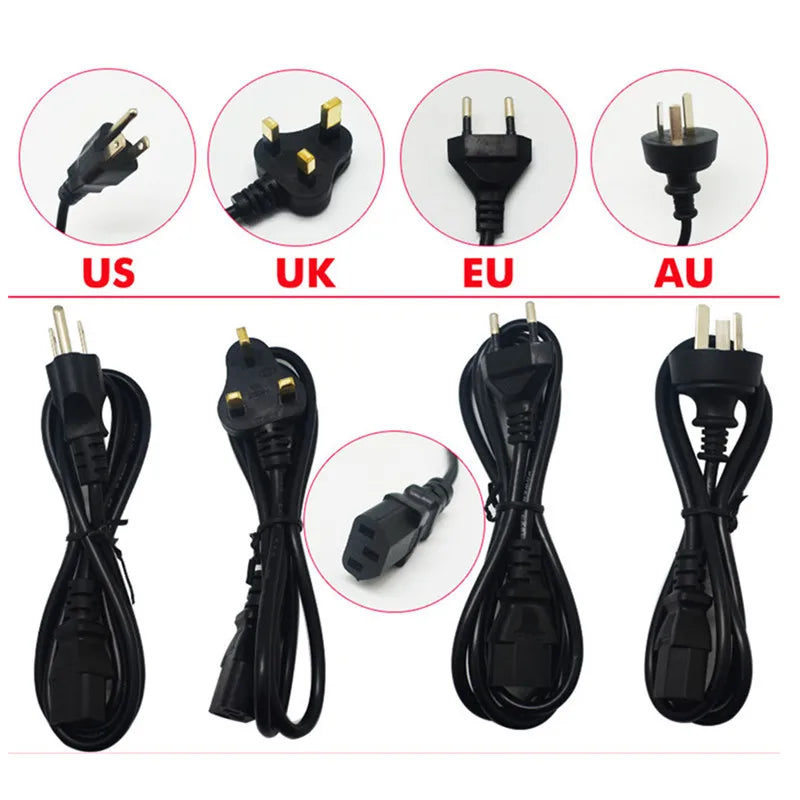 AC to DC 12V Switching Power Supply Adapter - 220V to 12V SMPS Transformer, 1A–10A LED Power Supply