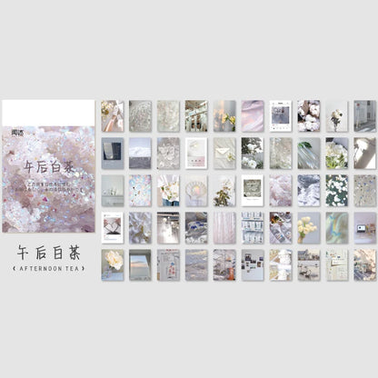 Yoofun 50 Sheets Aesthetic Sticker Book - Natural Scenery Art Painting Stickers for Scrapbooking Planner Journaling