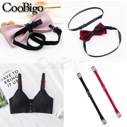 20 Sets 1/2" Adjustable Plastic Buckle Clips – Elastic Strap Bow Tie, Underwear & DIY Belt Fastener Accessories Set