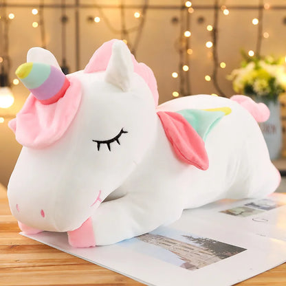 25cm Kawaii Giant Unicorn Plush Toy – Soft Stuffed Animal Horse Doll, Perfect Pillow & Birthday Gift for Girls