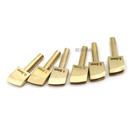 Brass Leather Edge Creaser Set – Soldering Iron Tips & Edging Tools for DIY Leather Craft Polishing & Sealing