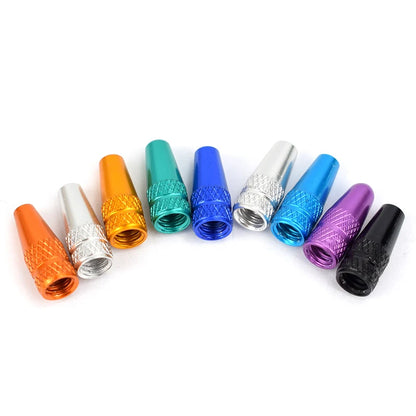 4/8PCS Aluminum Alloy Bicycle Tire Valve Caps – Dustproof Presta Valve Protectors for MTB & Road Bikes