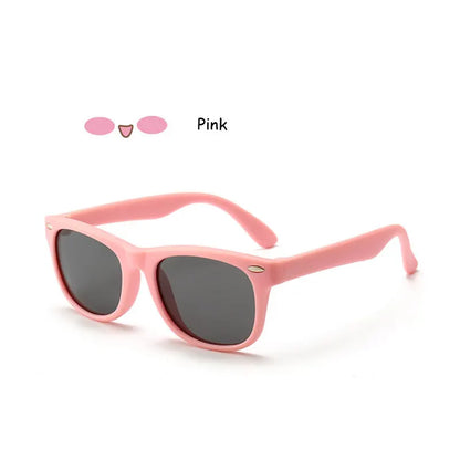 Kids Polarized Sunglasses – Classic Designer UV Protection Eyewear with TAC Lenses & TR90 Flexible Safety Frame for Boys & Girls