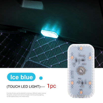 Mini LED Touch Light - USB Rechargeable Wireless Car Interior Reading & Ceiling Lamp