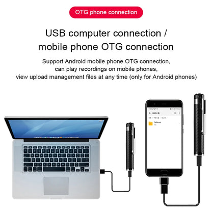 Digital Voice Recorder Pen — Portable USB Audio Recorder with MP3 Playback for Lectures, Meetings & Classes (8GB/16GB/32GB)
