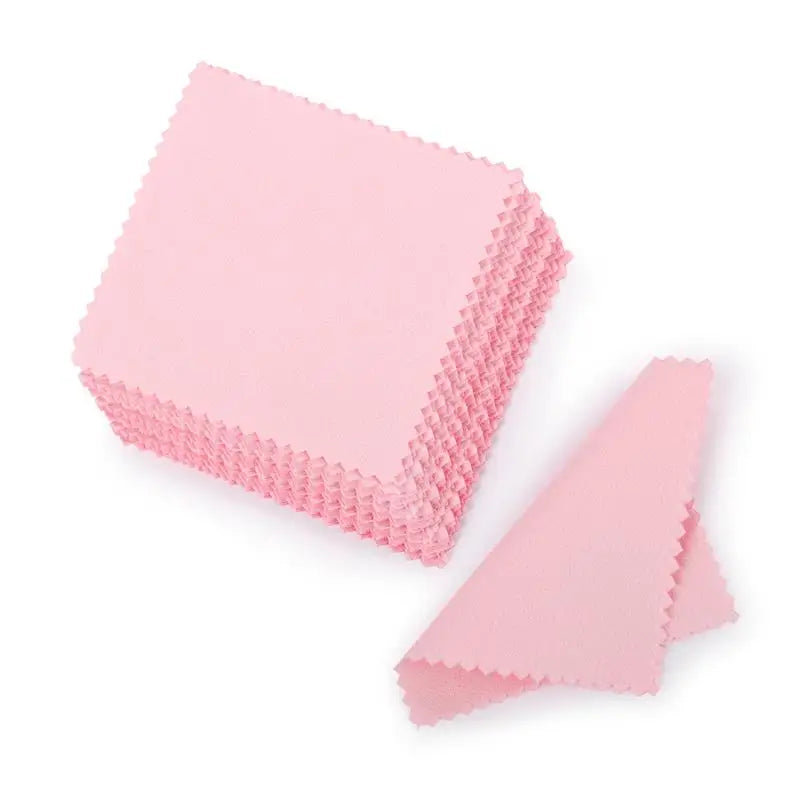 Silver Polishing Cloth – 8x8cm Reusable Jewelry Cleaning Wipes (10/50PCS) Anti-Tarnish