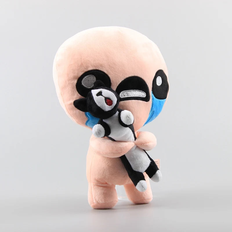 30cm The Binding of Isaac Plush Toy – Isaac with Black Cat Soft Stuffed Animal, Kids’ Doll Gift