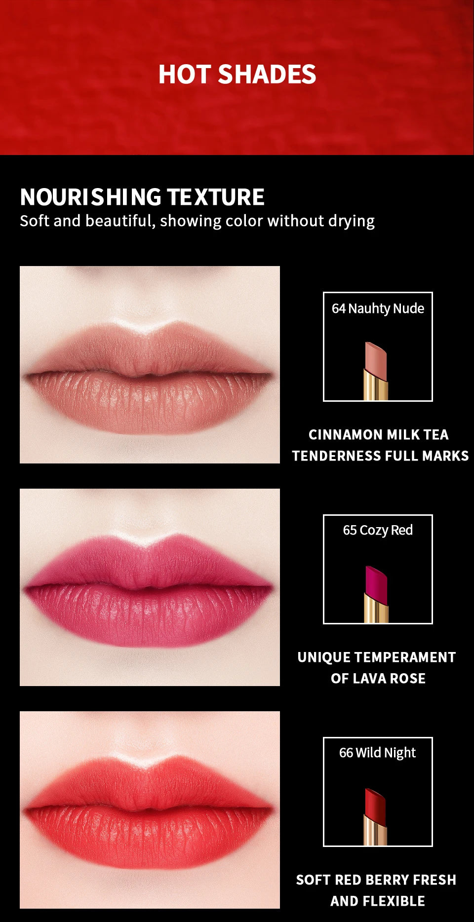 CHARMACY 16 Color Waterproof Velvet Lipstick – Long-Lasting Matte Lip Makeup, Easy to Wear
