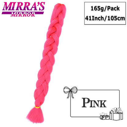 41" Jumbo Braiding Hair Extensions – Purple, Pink & Blue Ombre Synthetic Hair for Box Braids, Wholesale Support