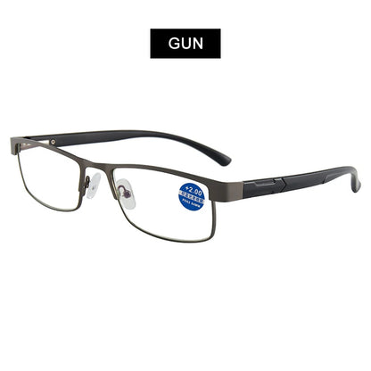 High-Quality Stainless Steel Reading Glasses for Men & Women – Fashion Presbyopic & Anti-Blue Light Eyewear