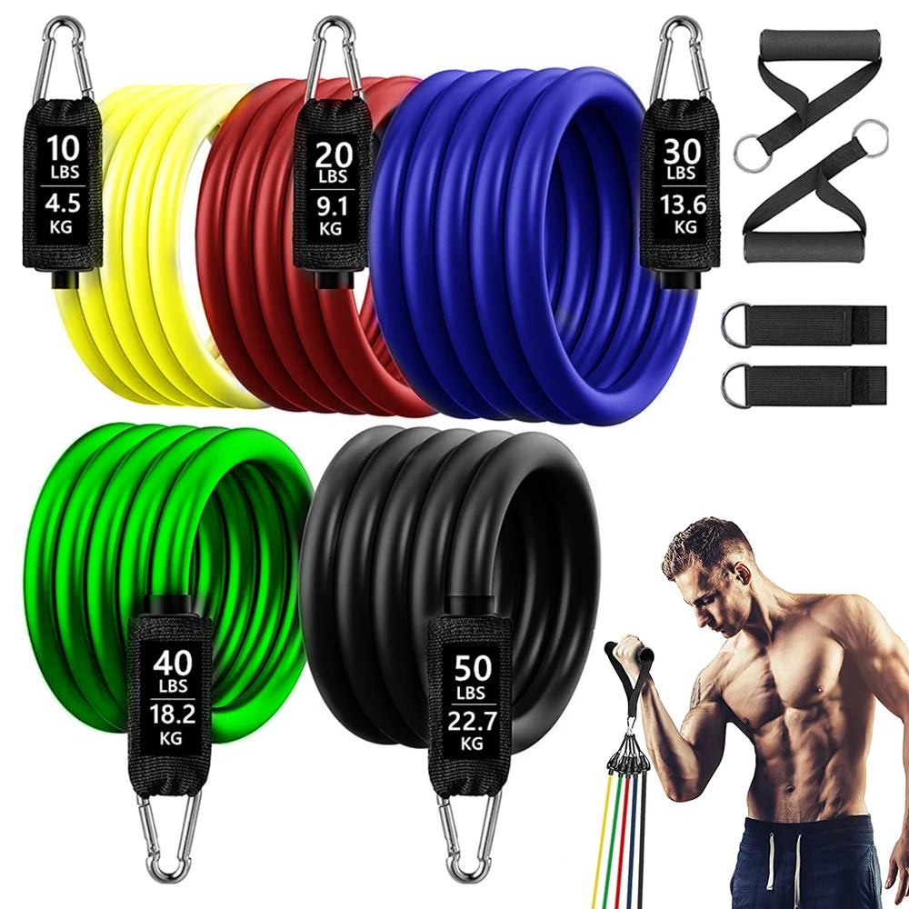 300lb Booty Resistance Band Set – Elastic Workout Harness for Home, Gym, Training & Dumbbell Exercises