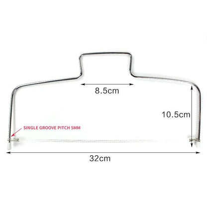 Adjustable Height Cake Cut Slicer: Stainless Steel Device for Cake Decorating - DIY Bakeware Kitchen Cooking Tool