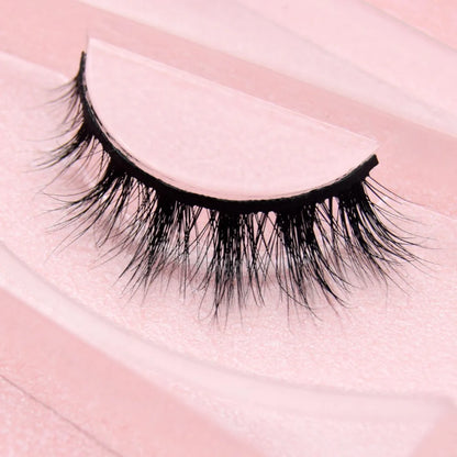 Visofree 3D Mink Eyelashes – Thick Handmade Full Strip Cruelty-Free False Lashes for Makeup M56