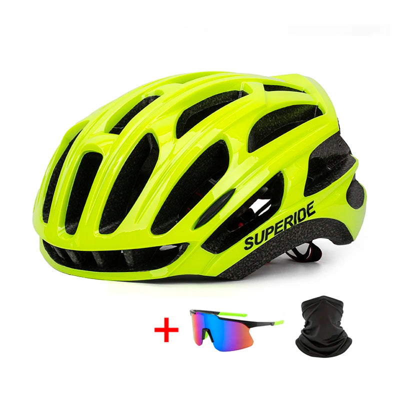 SUPERIDE Aero Cycling Helmet – Lightweight Anti-Impact MTB & Road Bike Helmet for Men & Women, Trail DH Racing