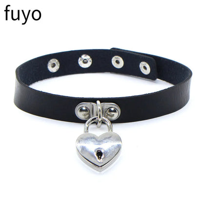 New Spike Choker Necklace – Punk Faux Leather Collar with Big Rivets, Studded Goth Style for Women & Men