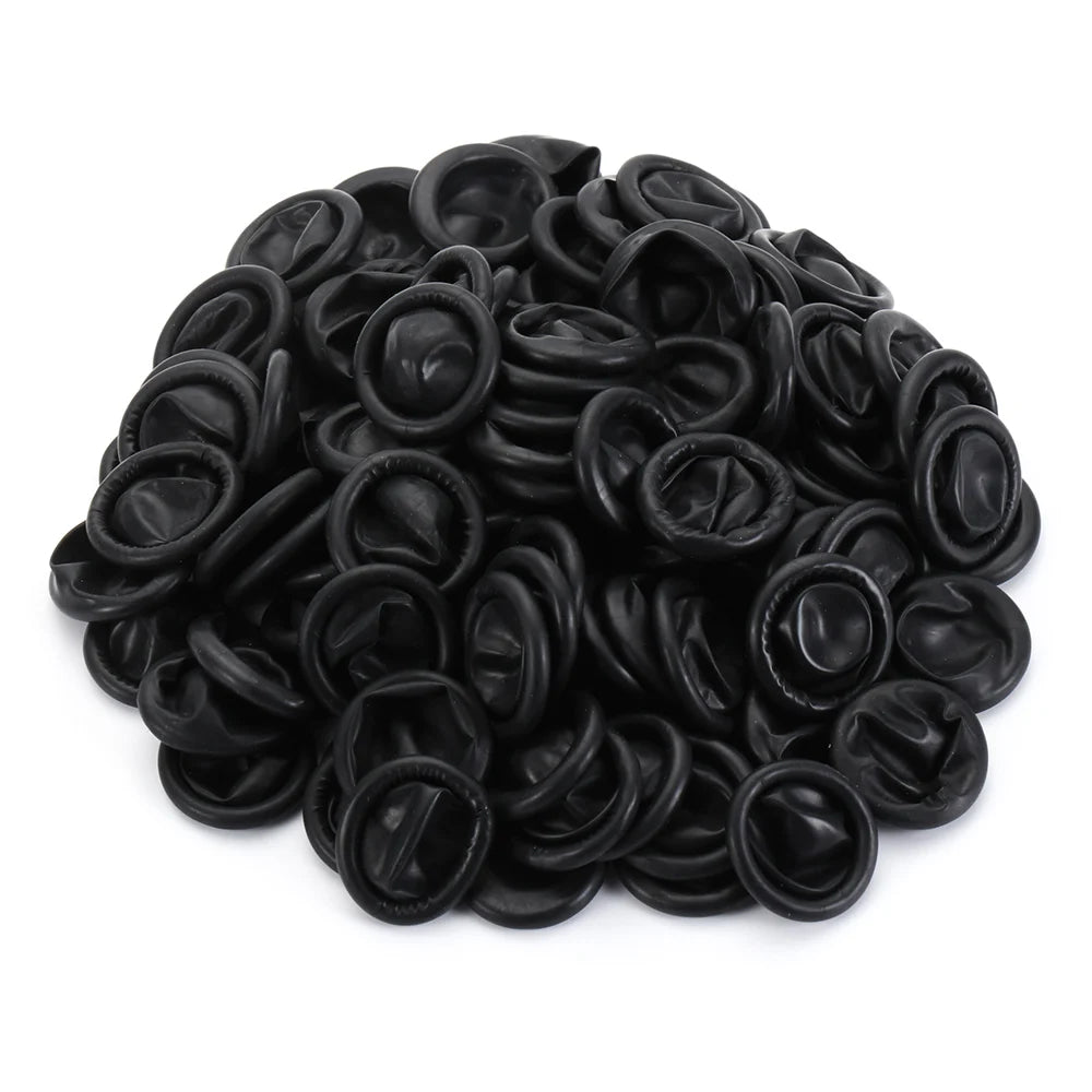 100PCS Disposable Latex Finger Cots – Non-Slip Anti-Static Rubber Finger & Thumb Protectors
